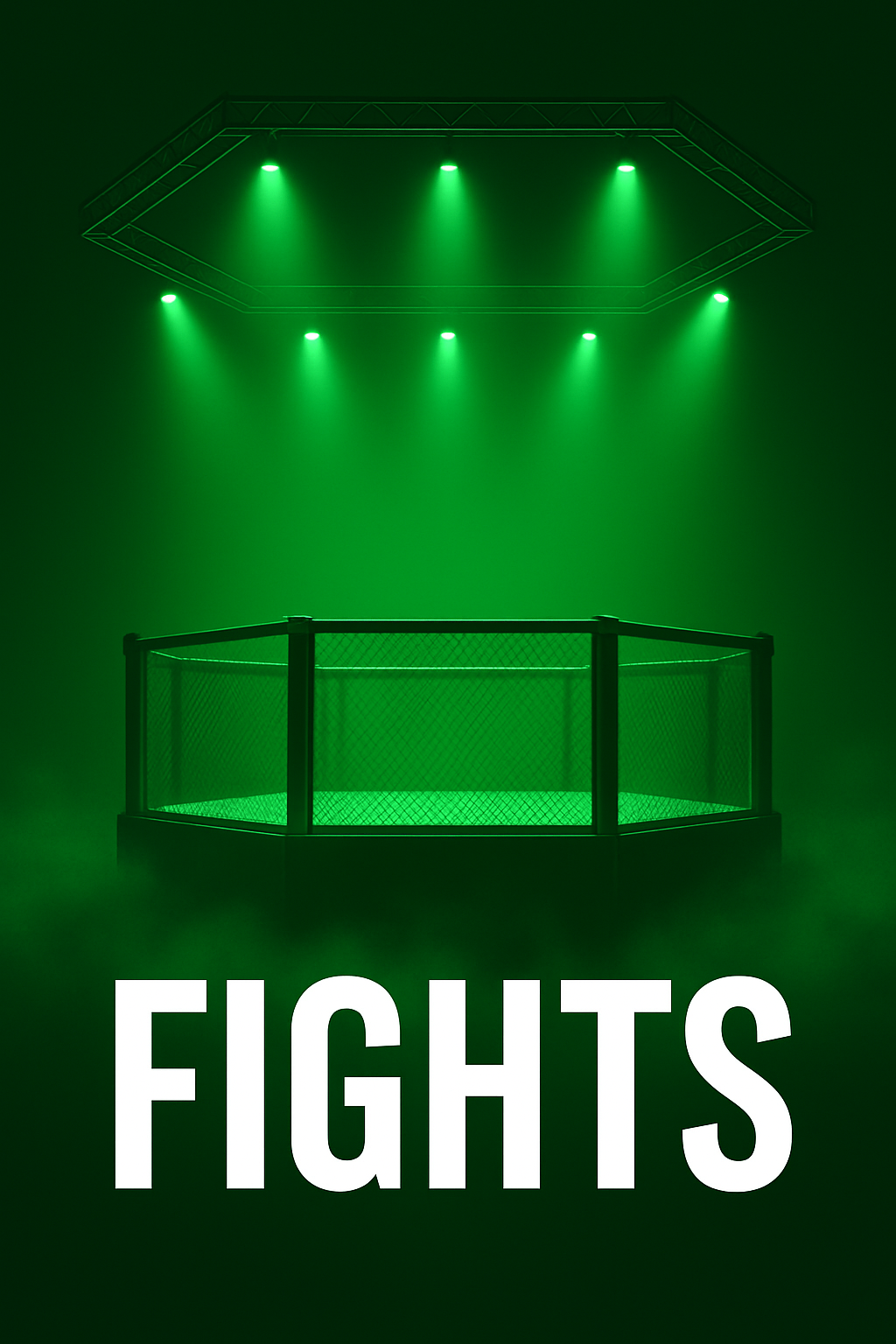 Peines de combat illuminées en vert